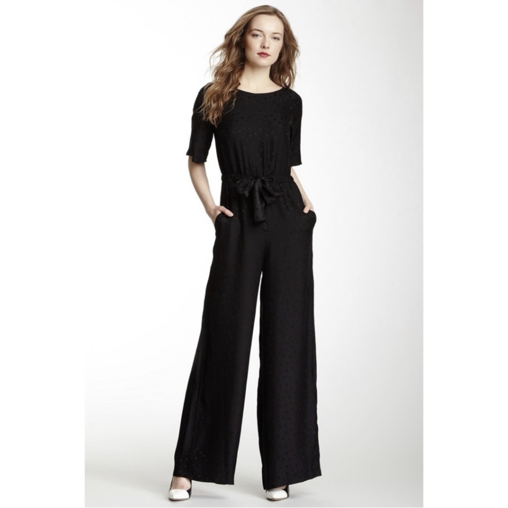 Anthropologie star print jumpsuit